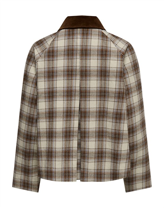 ONLManilla Chek Jakke - White Pepper